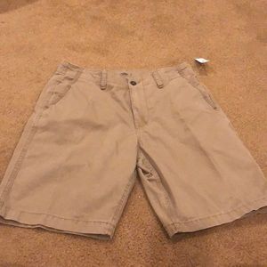 Broken-in Straight Khaki Men’s Shorts